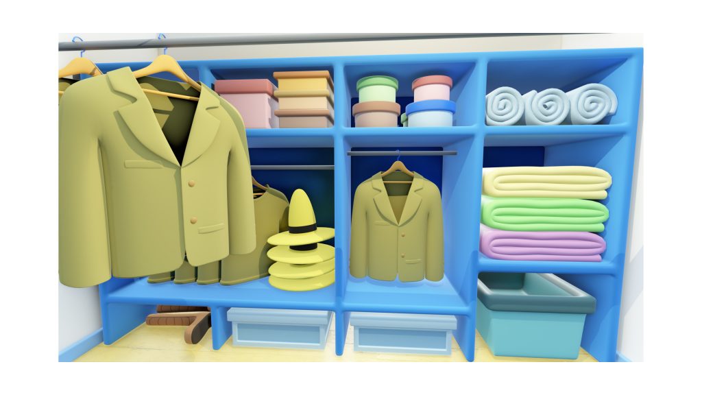 おさるのジョージマンション間取り「クローゼット」